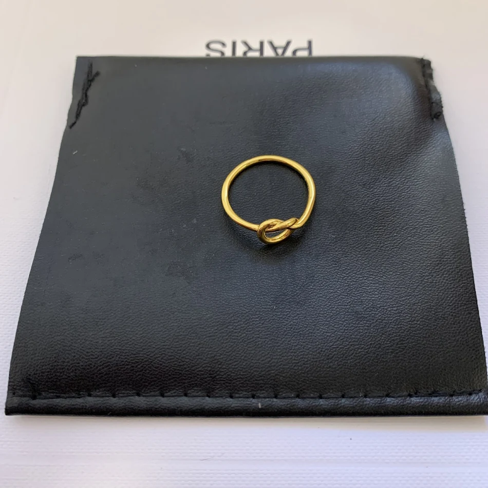 Gold Knotted Ring for Women, a beautiful and elegant accessory. Perfect for everyday wear or special occasions. Get your