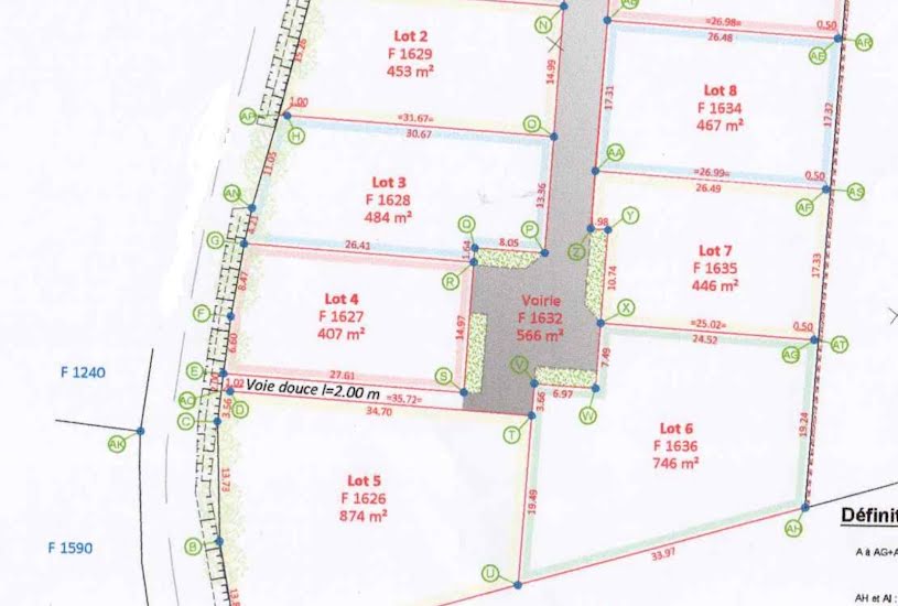  Vente Terrain à bâtir - 407m² à Neuillé-Pont-Pierre (37360) 