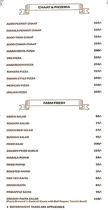 King's Kraft Multicuisine Restaurant menu 