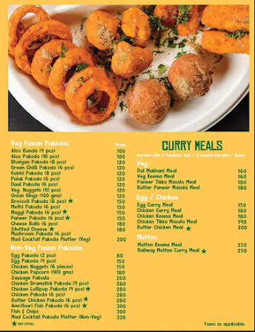 Sassy Indian - Curries & Kebabs menu 