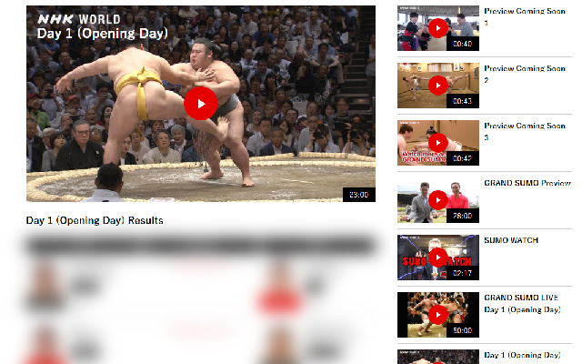 Hide Grand Sumo Highlights Spoilers chrome extension