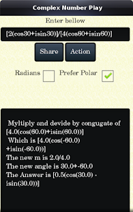 Complex Numbers Calculator Screenshots 7