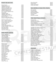 Rangis Chinese Restaurant menu 1