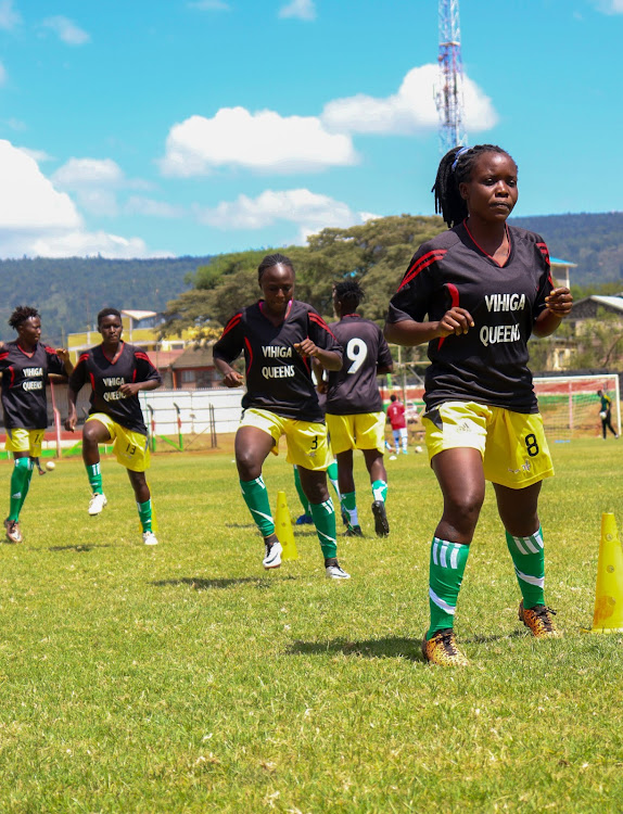 VIHIGA Queens in training at Kidundu Stadium recently