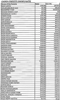 Ganga Sweets menu 8