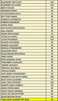 Lassi Shop menu 2