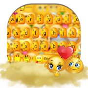 Cute Face Emoji Keyboard Theme 10001008 Icon