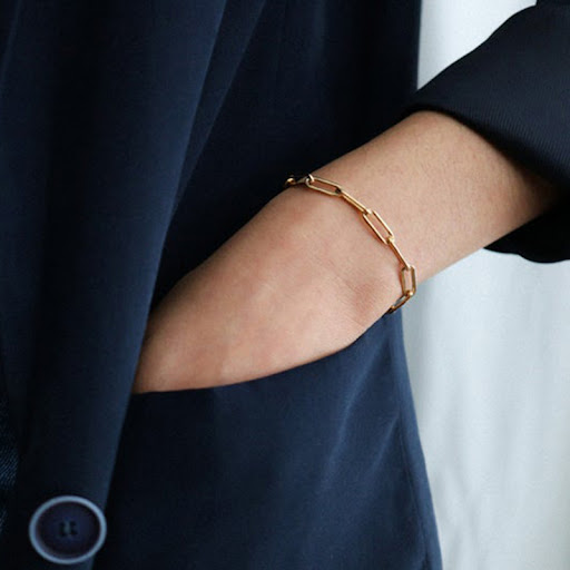 Title 5, Ins Style Hollow Personality Simple Chain Brace...