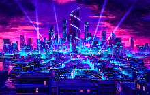 Sci-Fi Neon City Wallpapers New Tab small promo image