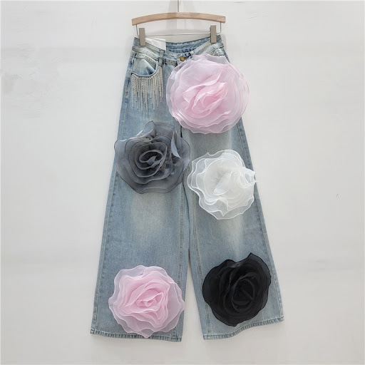 Title 3, European and American Style High Waist Jeans He...