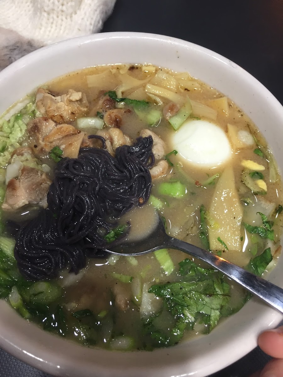 chicken miso soup with gluten free ramen