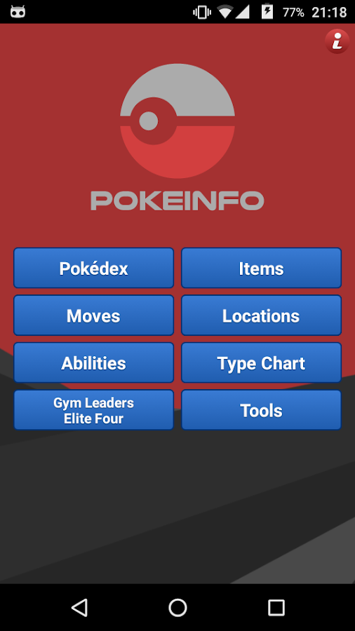    PokeInfo- screenshot  