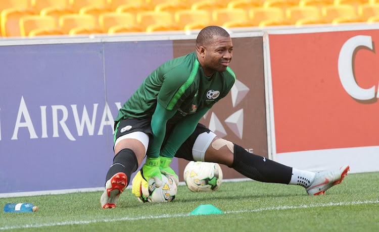 Bafana Bafana and Kaizer Chiefs goalkeeper Itumeleng Khune at traininig before the 2019 Afcon qualifier against the Seychelles in October 2018.