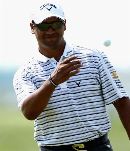 Michael Campbell of New Zealand in action during local qualifying for The Open Championships at Prince's Golf Club on June 28, 2011 in Sandwich, England