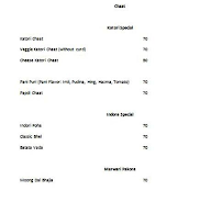 Girish Chaat menu 1