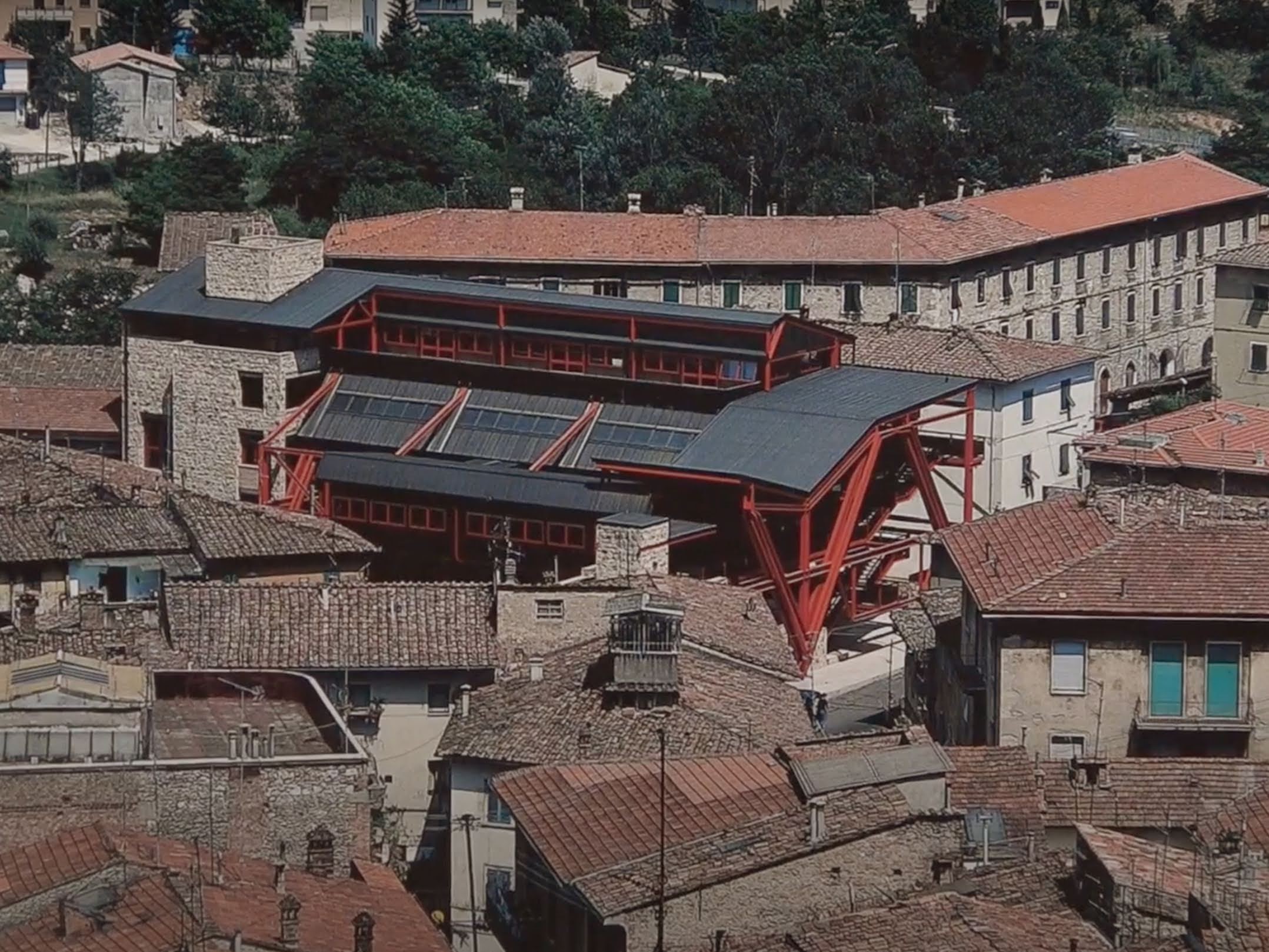 Giovanni Michelucci con Bruno Sacchi, Palazzo del Monte dei Paschi di Siena, Colle Val d'Elsa