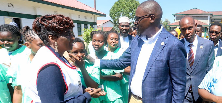 Nairobi Governor, Johnson Sakaja at the Mbagathi Hospital