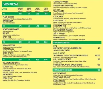 Smokie Pizza menu 