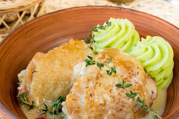Mustard Chicken Thighs - recipe on Niftyrecipe.com