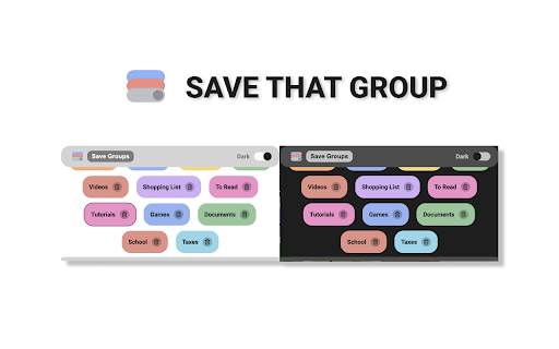 Save That Group - Save & Sync your GroupTabs