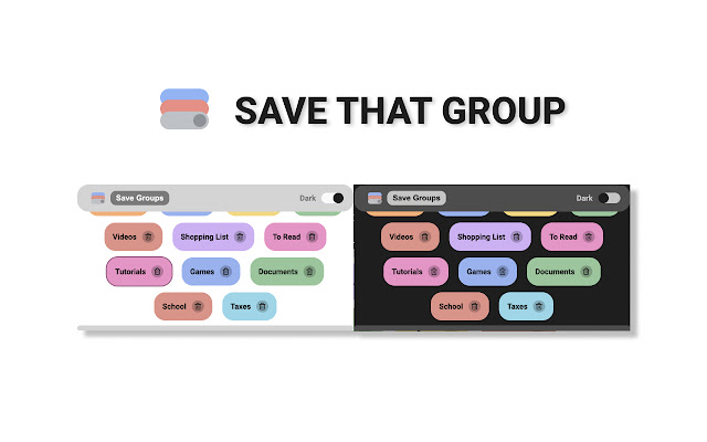 Save That Group - Save & Sync your GroupTabs chrome extension