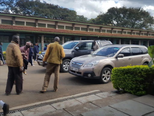 DCI detectives at Moi Girls' school Nairobi during investigations into rape at the institution, Saturday, June 2, 2018. /FILE