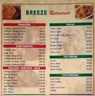 Breeze Restaurant menu 1