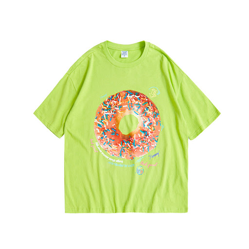 Title 2, Personality Creative Abstract Donut Print Loose...