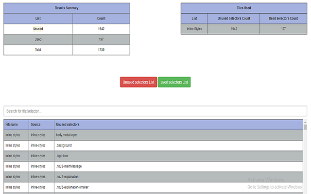 Unused CSS Tracker Preview image 6