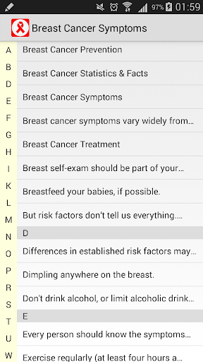 Breast Cancer Symptoms