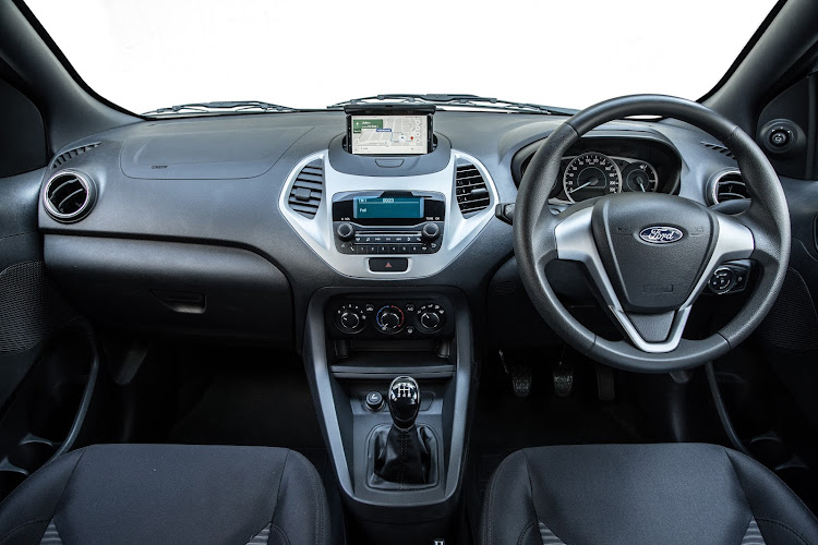 Typical modern Ford interior features a main display with TFT technology.