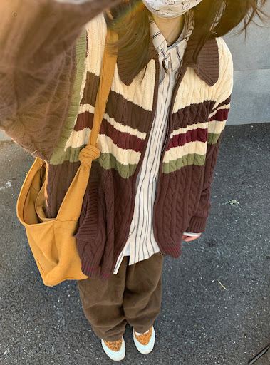 Title 2, Womens American-style Retro Twist Sweater