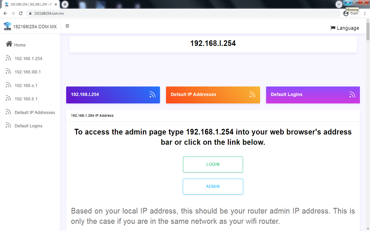 192.168 login router Preview image 3