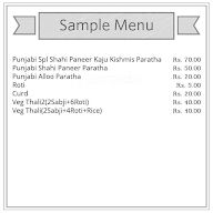 Jindal Sweets And Dhaba menu 1