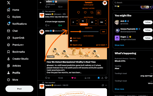 Tweem - Bet on Virality screenshot 1