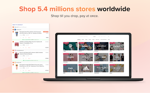 Shop 5.4 millions stores worldwide 