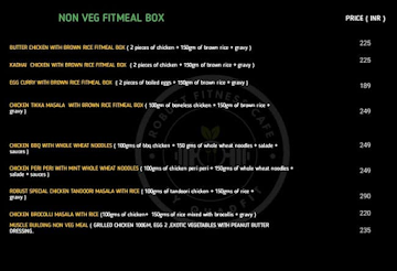 Robust Fitness Cafe By Quadfit menu 