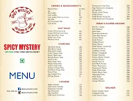 Spicy Mystery Restaurant menu 1