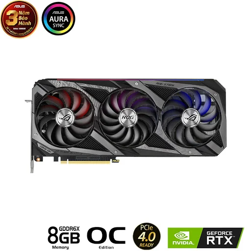 Card màn hình ASUS ROG Strix GeForce RTX 3070 Ti OC Edition