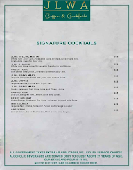 JLWA Restaurant & Bar menu 2