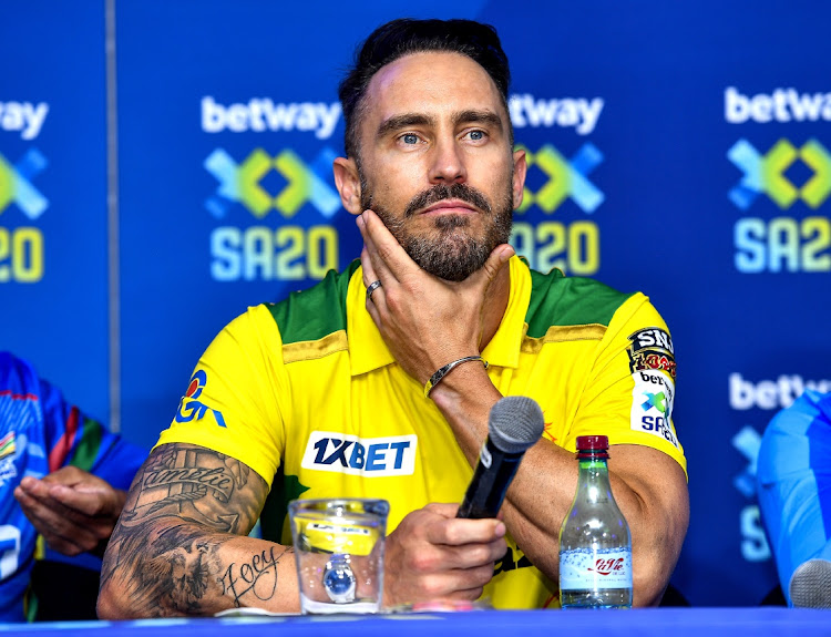 Faf du Plessis will captain the Joburg Super Kings in the inaugural Betway SA20 League that starts on Tuesday.