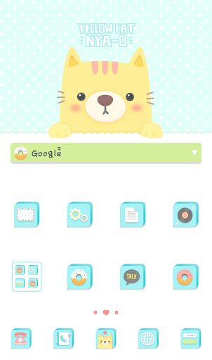 免費下載個人化APP|노랑야옹 냐옹 도돌런처 테마 app開箱文|APP開箱王