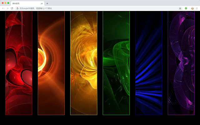 Color New Tab Page HD Colorful Top Theme