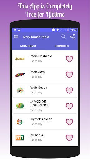 All Ivory Coast Radios in One App