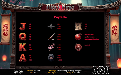 Black Ninja - Slot Machine
