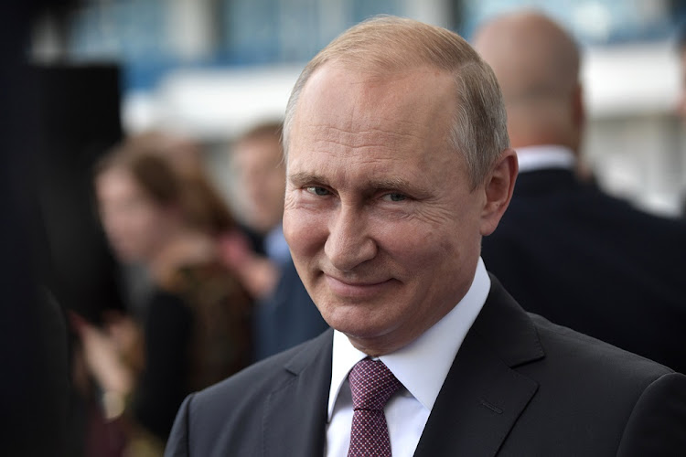 Russia's president Vladimir Putin in Kaliningrad on July 20 2018.