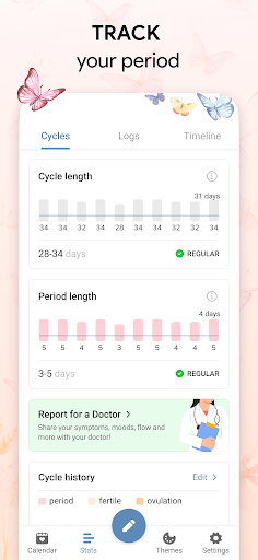 Screenshot Period Tracker & Ovulation