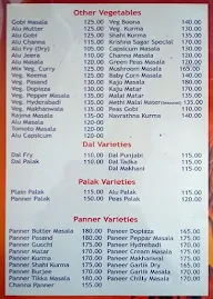 Sri Krishna Sagar Veg menu 8