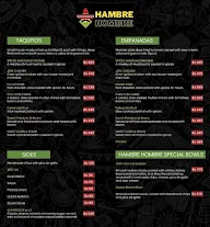 Hambre Hombre menu 3