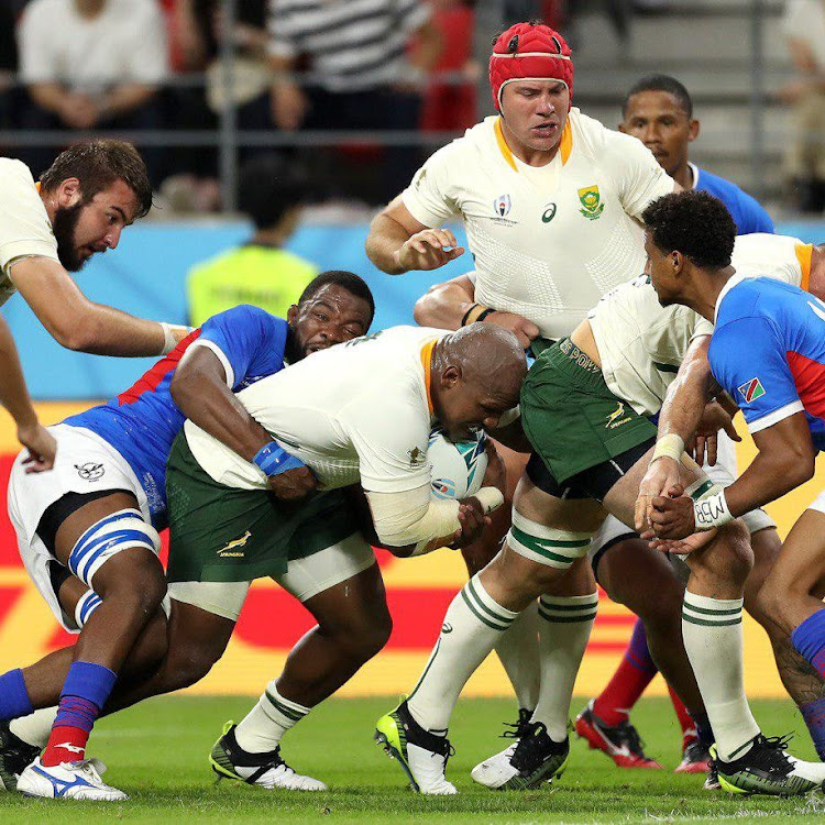 Bongi Mbonambi scored two of South Africa's tries.